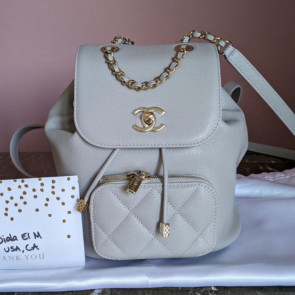 CHANEL Mini Business Affinity Backpack.